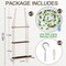 Hanging Shelf with Vine Lights – Macramé Plant Wall Shelf with Handmade Woven Ropes, 3-Tier Floating Shelf, Boho Aesthetic Wall Storage for Succulents, Bedroom, Living Room, or Bathroom Decor